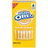Oreo Fresh Stacks Golden Sandwich Cookies Travel Snacks - 8.05oz