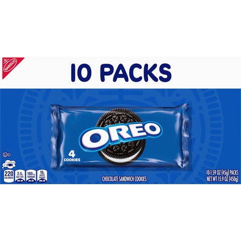 Oreo Chocolate Sandwich Cookies Snack Pack - 15.9oz/10ct