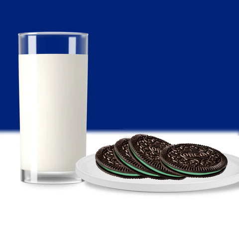 Oreo Thins Mint Creme Chocolate Sandwich Cookies Family Size - 11.78oz