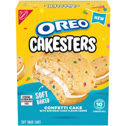 Oreo Cakesters Confetti Soft Snack Cakes Snack Packs - 10.1oz/5ct