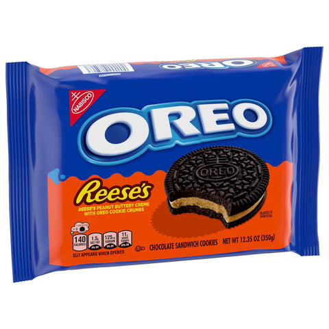 Oreo Reese's Peanut Buttery Creme Chocolate Sandwich Cookies - 12.35oz