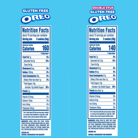 Oreo Original & Oreo Double Stuf Gluten Free Cookies Variety Pack - 49.1oz/4ct