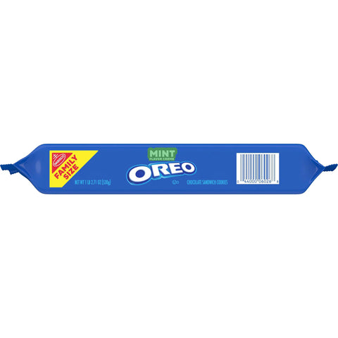 Oreo Mint Creme Chocolate Sandwich Cookies Family Size - 18.71oz