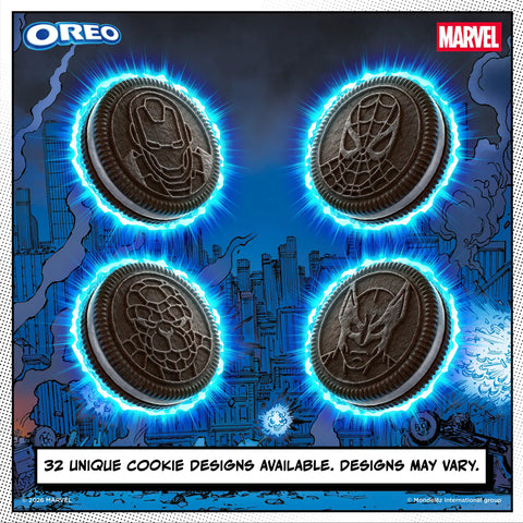 MARVEL OREO Stuf of Legends Chocolate Sandwich Cookies Special Edition - 10.68oz