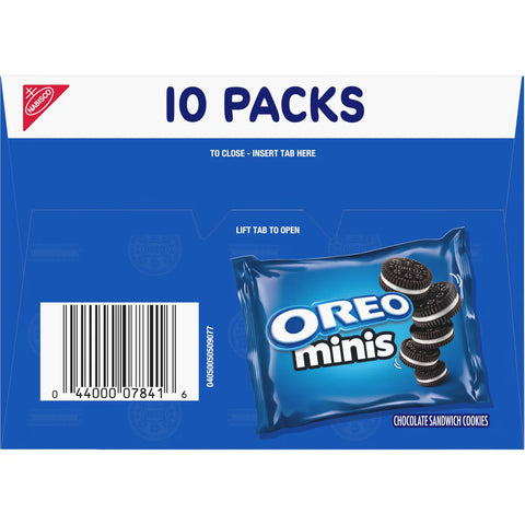 Oreo Mini Chocolate Sandwich Cookies Snack Pack - 10oz/10ct