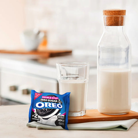 Oreo Double Stuf Zero Sugar Chocolate Sandwich Cookies - 10.3oz