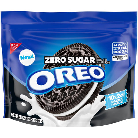 Oreo Zero Sugar Chocolate Sandwich Cookies - 8oz