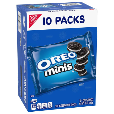 Oreo Mini Chocolate Sandwich Cookies Snack Pack - 10oz/10ct