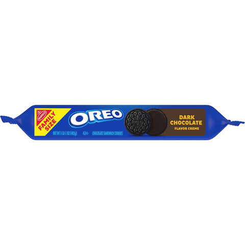 Oreo Dark Chocolate Creme Chocolate Sandwich Cookies Family Size - 17oz