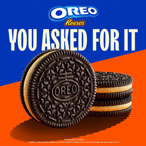 Oreo Reese's Peanut Buttery Creme Chocolate Sandwich Cookies - 12.35oz