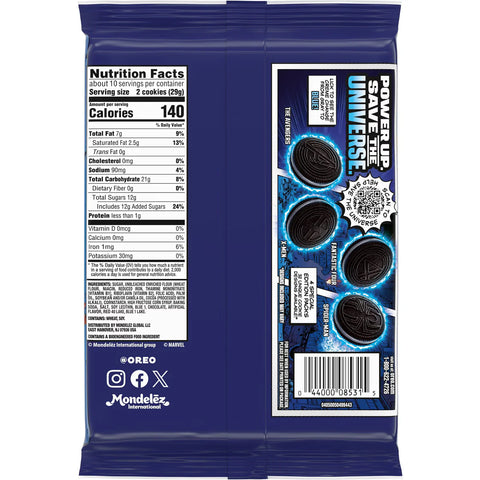 MARVEL OREO Stuf of Legends Chocolate Sandwich Cookies Special Edition - 10.68oz
