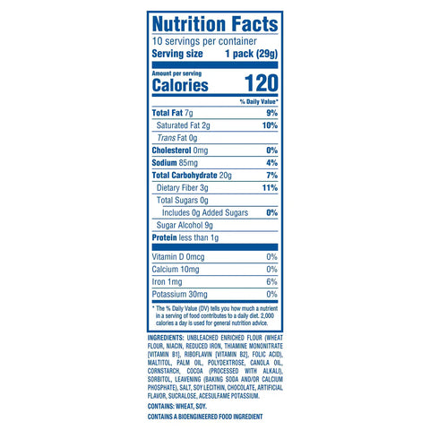 Oreo Double Stuf Zero Sugar Chocolate Sandwich Cookies - 10.3oz