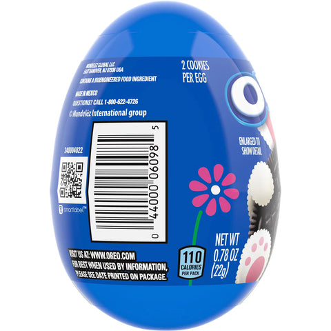 Oreo Chocolate Sandwich Cookies Easter Filled Egg - 0.78oz
