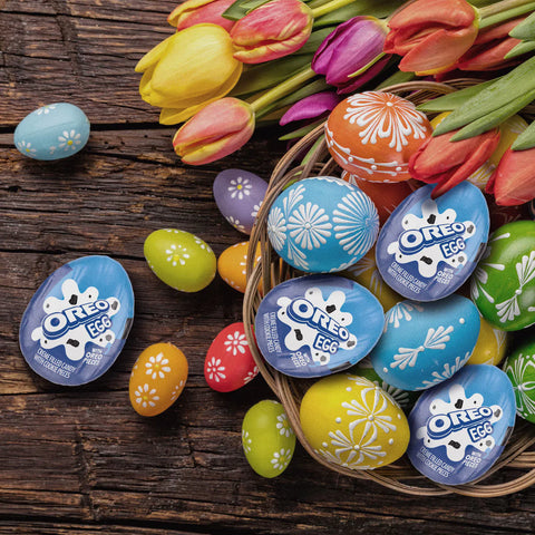 Oreo Creme Filled Chocolate Candy Easter Egg - 1.09oz