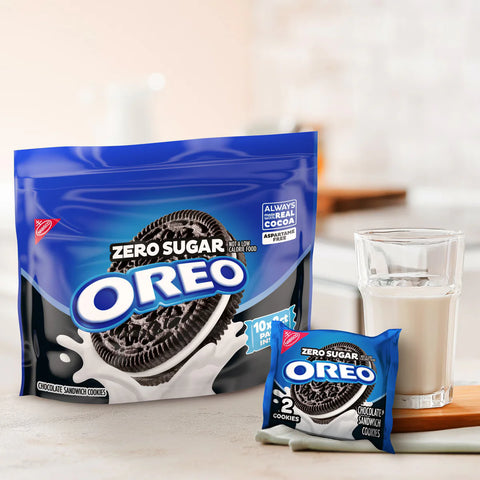 Oreo Zero Sugar Chocolate Sandwich Cookies - 8oz