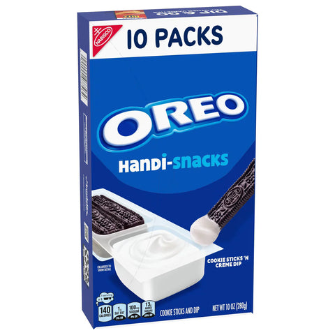 Oreo Handi Snacks Cookie Sticks 'N Creme Dip Snack Packs - 10oz/10ct