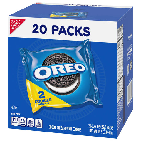 Oreo Chocolate Sandwich Cookies - Snack Packs - 15.6oz.20ct