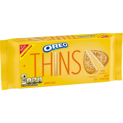 Oreo Thins Golden Sandwich Cookies Family Size - 11.78oz