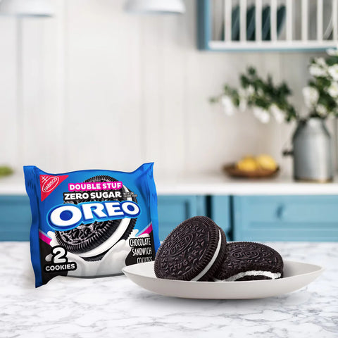 Oreo Double Stuf Zero Sugar Chocolate Sandwich Cookies - 10.3oz