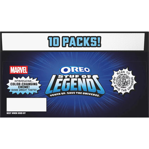MARVEL OREO Stuf of Legends Cookies Special Edition Snack Packs - 10ct